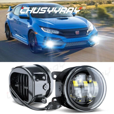 For Honda Civic 2016 2017 2018-2021 Pair Front Bumper Fog Lights Driving Lamps - Image 1 of 4