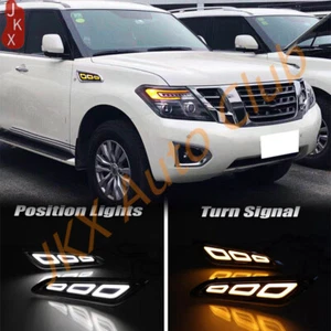 Chorme Switchback Sequential LED Side Marker Light u For 2017-up Nissan Armada - Picture 1 of 8