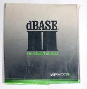 De colección Ashton Tate dbase II En Disco Tutorial IBM 8" Disquete ST533B37 - Imagen 1 de 7