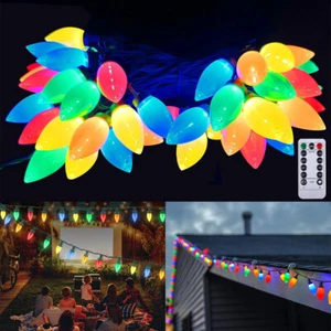 C7 Bulbs Christmas String Lights Strawberry Fairy String Lights Xmas Tree Decor - Picture 1 of 19
