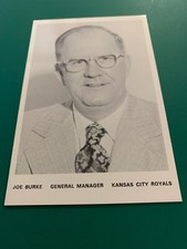 Kansas City Royals Team Issue (3-1/4" x 5") - Joe Burke