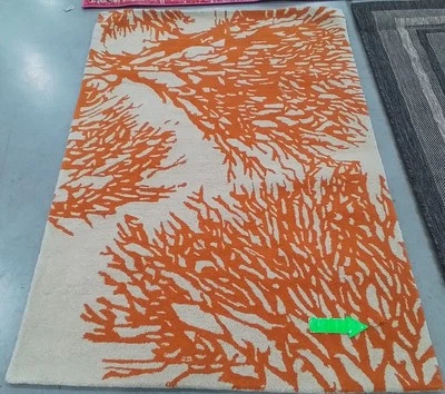 BEIGE / TERRACOTTA 4'-0" x 6'-0" Hole in Rug, Reduced Price 1172774772 BEL115B-4 - Image 1 of 4