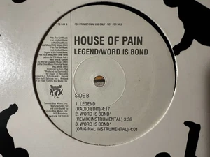 House Of Pain – Legend / Word Is Bond Vinyl 12" PROMO Tommy Boy 1994 HIP-HOP - Picture 1 of 4
