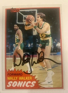 1981-82 Topps Wally Walker Autographed Card Seattle SuperSonics Rare TC1810 - Picture 1 of 2