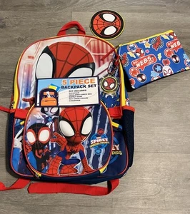 Marvel's Spidey & Friends 5 pc Backpack Set--NEW - Picture 1 of 2
