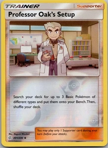 Professor Oak's Setup Reverse Holo Uncommon SM - Cosmic Eclipse 201/236 NM - Bild 1 von 2