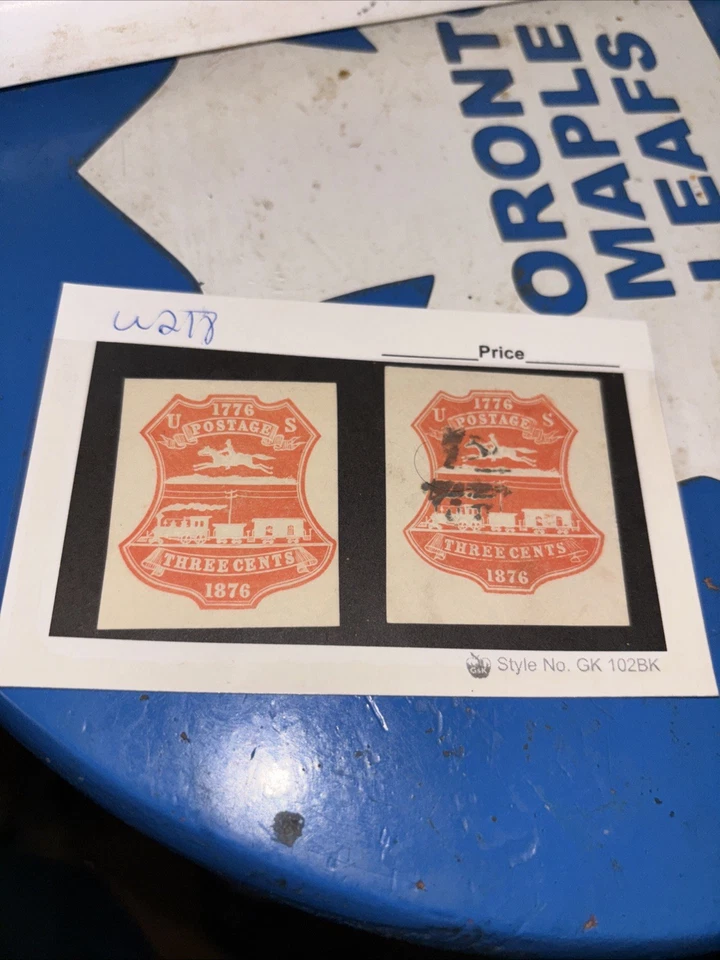 U218  CUT SQUARES ONE USED ONE UNUSED - Image 1 of 1