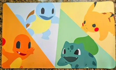Kanto Pokemon TCG Mat - Bulbasaur Playmat - Charmander CCG Mat 24x14 Nuevo Foto 1 de 4