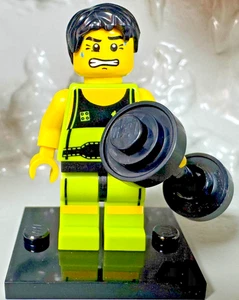 LEGO (8684) CMF Series 2 Weightlifter Gym Minifigure col02-10 Complete Set - Picture 1 of 4