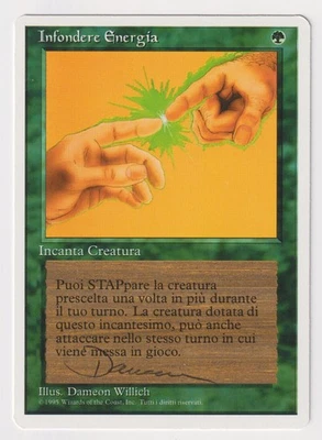 Signed Italian Instill Energy Proof LP Revised FWB Artist Dameon Willich MTG AP! - Image 1 of 2