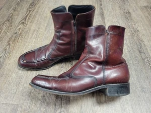 Florsheim Imperial Herren Duke Stiefel Größe 9,5D Braun Rot Leder Beatle Elvis - Bild 1 von 6