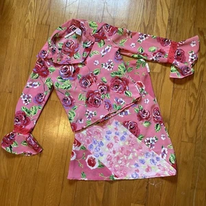Mary Kate and Ashley Olsen Two Piece Girl’s Size S (6/6X) Floral Outfit Skirt - Picture 1 of 13