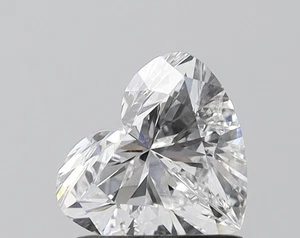1.03 ct, D-VVS2 Heart Cut Diamond, IGI Certified Diamond, CVD Lab Grown Diamond - Picture 1 of 3