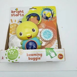 Bright Starts Take Along Toy BEAMING BUGGIE Bug Butterfly Lightning Lights Music - Picture 1 of 5