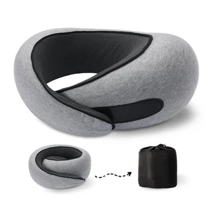 Travel Neck Pillows for Airplanes, 100% Pure Memory Foam Travel Neck Pillow, ... - Picture 1 of 7