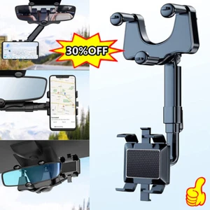 360° Rotatable And Retractable Car Multifunctional Rearview Mirror Phone-Holder - Zdjęcie 1 z 17