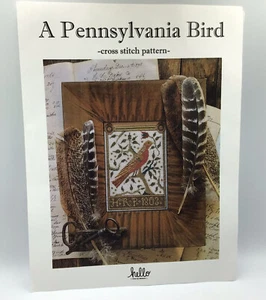Pennsylvania Bird Counted Cross Stitch Pattern Hello By Liz Mathews Sampler - Picture 1 of 4