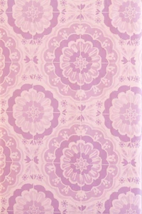 Elrene Bursting Blooms of Color Vinyl Flannel Back Tablecloth 60 Round Purple - Picture 1 of 6