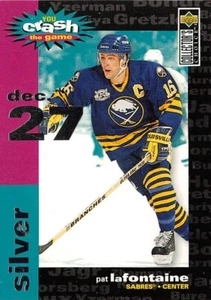 1995-96 Collector's Choice CTG Silver #C27B Pat LaFontaine 12/27/95 - Picture 1 of 2