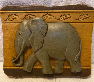 Vintage Home Interior Elephant Wall Plaque, Carrollton, TX, GIA Inc. - Picture 1 of 8