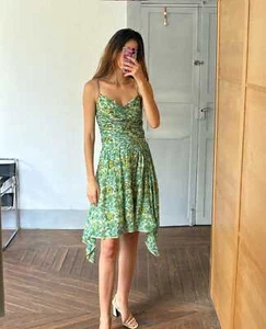 Petite Vintage Etxart & Panno 100% Silk Two Piece, Luxury Set with Sequin Floral - Picture 1 of 10