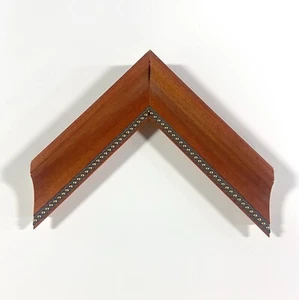 Marco de fotos de madera ya hecho de 1 5/8" (naranja con cuentas) - Imagen 1 de 6