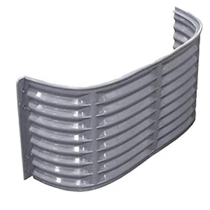 Shape Products 37" W x 12" D x 18" H Straight Plastic Area Window Well, Gray - Picture 1 of 4