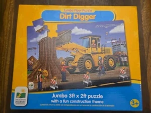 learning journey Dirt Digger Jumbo Floor Puzzle 3ft×2ft Construction 50 Pieces - Picture 1 of 5