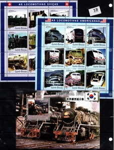 / GUINEA - MNH - TRANSPORTATION - TRAINS - LOCOMOTIVES - 2001 - Picture 1 of 1