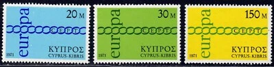 1971 Cyprus SC# 365-367 - Europa - M-H - Image 1 of 2