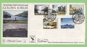 G.B. 1981 National Trusts Benham signed (V. President) First Day Cover, Glenfini - Bild 1 von 1
