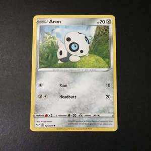 Pokemon Darkness Ablaze Aron Common Card 121/189 NM - Picture 1 of 1
