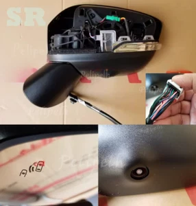 For Eclipse Cross 2018-24 Left Side Mirror W/BSW+Electric Folding+Camera+Heating - Picture 1 of 12