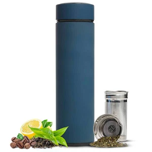All-in-One Tea Thermos with Infuser for Loose Tea, Coffee, Fruit-Infused Water - Picture 1 of 9