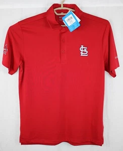 Columbia Golf Mens Size Small Red St. Louis Cardinals Polo Shirt New with Tags - Picture 1 of 7