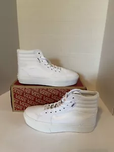 Vans Filmore Hi Pla Damen, Stil # VN0A5EM7WHT, Größe 8,5 Farbe Canvas weiß NEU - Bild 1 von 7
