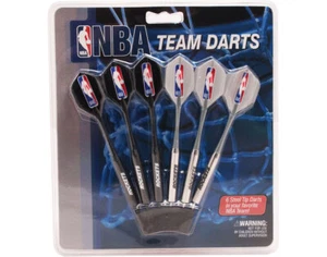 Juego de 6 dardos y vuelos con punta de acero de los Houston Rockets de la NBA con logotipo de la NBA - Imagen 1 de 1