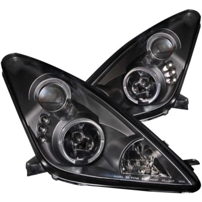 ANZO for 2000-2005 Toyota Celica Projector Headlights w/ Halo Black - anz121387 - Image 1 of 4