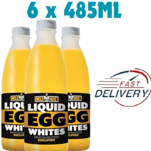 Uncle Jack's Liquid Egg Whites 1-3- 6 Litre Bottle Eggs Protein 485ML - 970ML - Picture 1 of 41