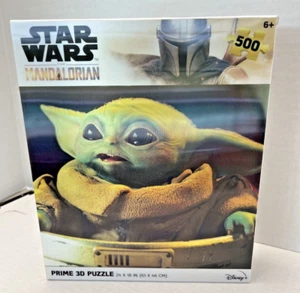 Star Wars Mandalorian Baby Yoda 3D Jigsaw Puzzle 500 Piece 24"X18" Sealed - Picture 1 of 5