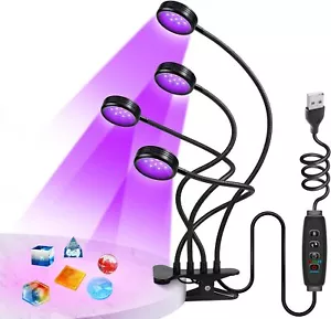 LED UV Ultraviolet Lamp Blacklight USB 20W 395nm~405nm Portable Lamp UV Gel Nail - Picture 1 of 14