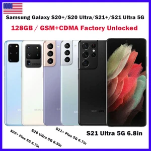 NEW Samsung Galaxy S20+/S20 Ultra/S21 Ultra (5G) 128GB+12GB Factory Unlocked US - Picture 1 of 16