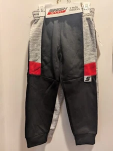 Swish Sport Boys 5 Black And Gray 2 Pack Set Of Joggers NWT - Picture 1 of 6