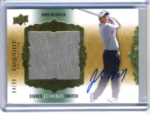 2014 Upper Deck SP Exquisite Signed Jumbo Swatch Auto John Merrick 94/99 - Picture 1 of 2