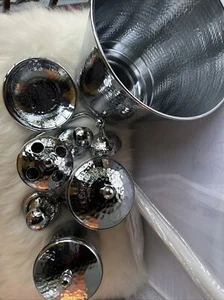 Silver Decorative Bathroom Set Of 9 - Picture 1 of 24