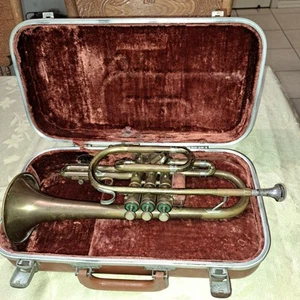 F. E. Olds Ambassador Fullerton Trompete oder Kornett im Etui, SN 321306, 50er Jahre - Bild 1 von 22