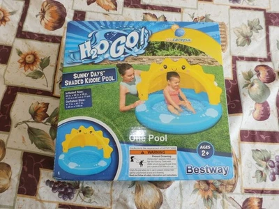 Nuevo sellado BestWay H2O GO! Piscina infantil sombreada Sunnydays Foto 1 de 2