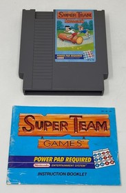 NES Nintendo - Super Team Games w/ Manual - PowerPad Game - Tested