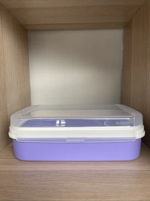 Tupperware Naschkätzchen Behälter Knäckenbehälter Brotbehälter 2l Lila Neu - Bild 1 von 2