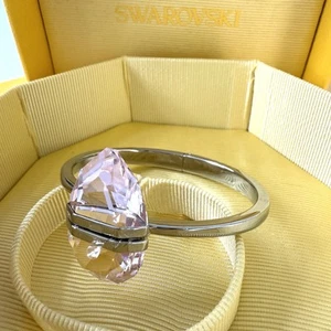 Swarovski Lucent Bangle Size S New With Box Pink crystal Rrp £230 - Picture 1 of 6